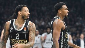 Karlik Džouns i Sterling Braun na utakmici Partizana