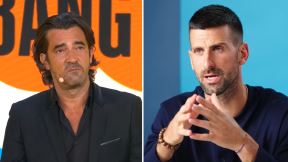 Novak Djokovic i direktor Lakosta Tjeri Giber.