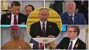 Svečana večera u Kremlju uoči Dana pobede, Vladimir Putin, Si Đinping, Aleksandar Vučić, Aleksandar Lukašenko