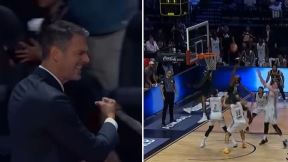 Jurica Golemac slavi pobedu Dubaija protiv Cedevita Olimpije