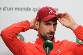 Novak Đoković konferencija za medije na Rolan Garosu