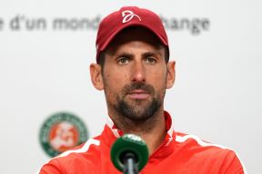 Novak Đoković na konferenciji na Rolan Garosu