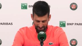 Novak Đoković na konferenciji za medije na Rolan Garosu.