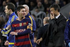 Luis Enrike i Lionel Mesi u Barseloni