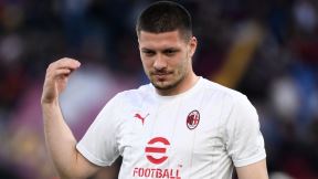 Luka Jović na utakmici Milana