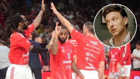 Košarkaši Crvene zvezde i Milutin Aleksić