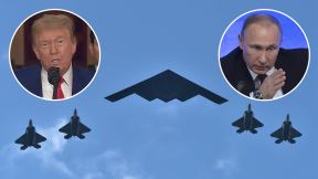 B2 Spirit bombarder, Donald Tramp, Vladimir Putin