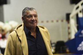 Miško Ražnatović na utakmici Mege u Hali sportova