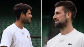 Karlos Alkaraz i Novak Đoković na Vimbldonu.