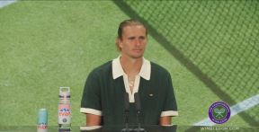 Aleksander Zverev na konferenciji za medije