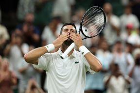 Novak Đoković na Vimbldonu.