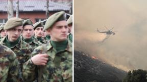 Vojska Srbije, požar, helikopter