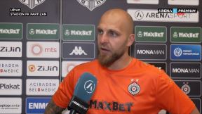 Marko Milošević daje izjavu posle utakmice Partizan - AEK.