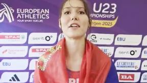 Angelina Topić daje izjavu posle zlata na Evropskom prvenstvu