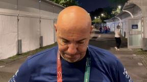 Ivica Tucak utučen zbog poraza Hrvatske na Svetskom prvenstvu u Singapuru.