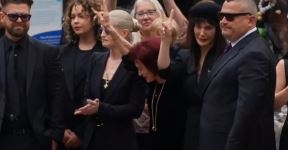 Ejmi Ozborn na sahrani Ozija