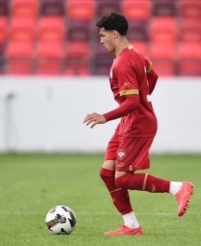Adem Avdić na utakmici U21 reprezentacije Srbije