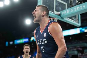 Nikola Jokić na Olimpijskim igrama u meču protiv Nemačke