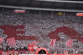 Delije na meču Crvene zvezde i Leha.