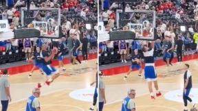 Nikola Jokić zakucao na zagrevanju Srbije