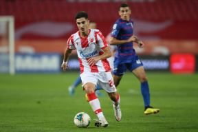Željko Gavrić fudbaler Crvene zvezde na utakmici protiv Napretka