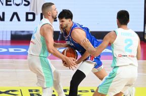 Tristan Vukčević na pripremnoj utakmici protiv Slovenije u Areni