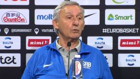 Svetislav Pešić na konferenciji za novinare na Eurobasketu
