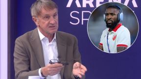 Ranko Stojić u studiju Arena Sport o Babiki u kružiću sa slušalicama.
