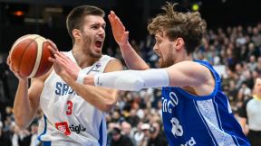 Filip Petrušev na utakmici Srbija Finska