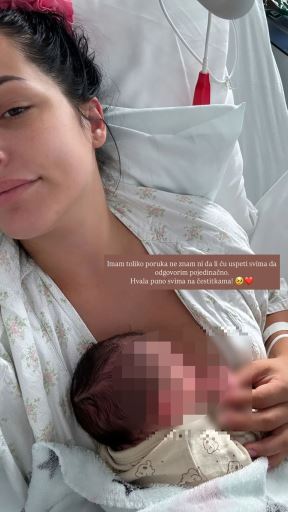 Andrijana Radonjić sa bebom