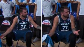 Luka Dončić besan na tajm-autu reprezentacije Slovenije na Eurobasketu