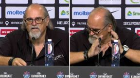Aleksandar Džikić na konferenciji za medije posle poraza Gruzije od Finske na Eurobasket