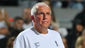 Željko Obradović na utakmici Partizan - PAOK na Tašmajdanu