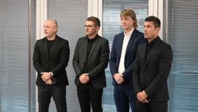 Nikola Lazetić, Dušan Basta i Dušan Anđelković  na komemoraciji Dejana Milovanovića na Marakani