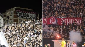 Grobari i Delije na večitom derbiju
