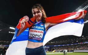 Angelina Topić sa medaljom Svetskog prvenstva