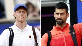 Janik Siner i Novak Đoković.