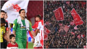 Vladimir Stojković i navijači Zvezde na meču Crvene zvezde i Radničkog iz Kragujevca