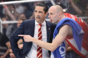 Janis Sferopulos i Dejan Davidovac na meču Crvene zvezde
