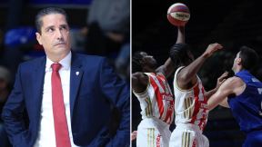 Janis Sferopulos i igrači Crvene zvezde na meču sa Zadrom