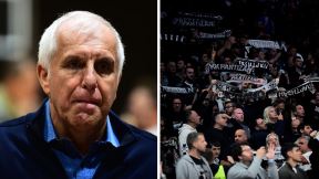 Željko Obradović i navijači Partizana