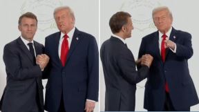 Donald Tramp, Emanuel Makron
