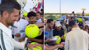 Novak Đoković sa fanovima u Rijadu