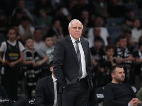 Željko Obradović na utakmici Evrolige u Areni