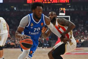 Bruno Fernando košarkaš Real Madrida na utakmici protiv Crvene zvezde