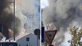 Požar u kampu ispred Skupštine.jpg