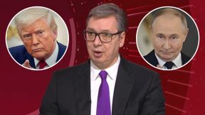 Aleksandar Vučić, Donald Tramp, Vladimir Putin