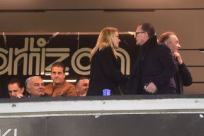 Milka Forcan i Predrag Mijatović u loži stadiona Partizana
