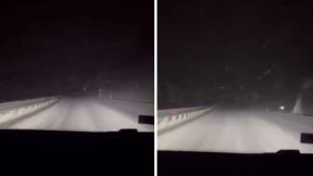 Sneg na auto-putu Miloš Veliki