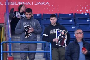 Transparenti za Željka Obradovića na Partizan Bajern